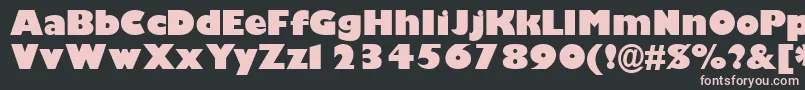 GimletblacksskBold Font – Pink Fonts on Black Background