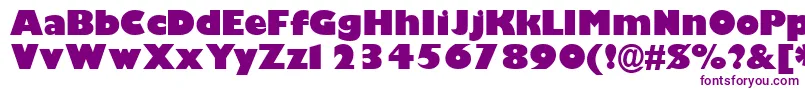 Шрифт GimletblacksskBold – фиолетовые шрифты на белом фоне