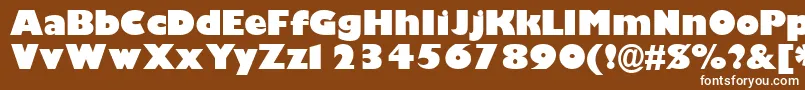 GimletblacksskBold Font – White Fonts on Brown Background