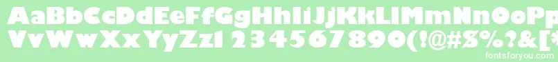 GimletblacksskBold Font – White Fonts on Green Background
