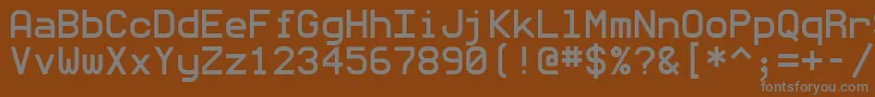 Шрифт Monommm5 – серые шрифты на коричневом фоне