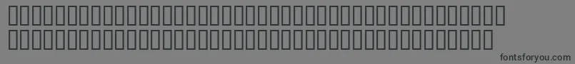 フォントMaudemeadsh – 黒い文字の灰色の背景