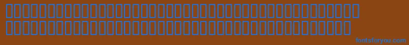 Maudemeadsh Font – Blue Fonts on Brown Background