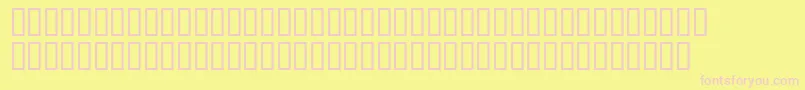 Maudemeadsh Font – Pink Fonts on Yellow Background