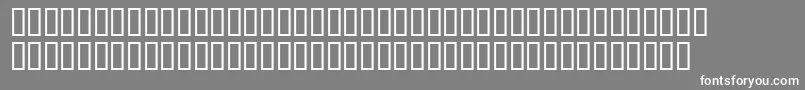 フォントMaudemeadsh – 灰色の背景に白い文字