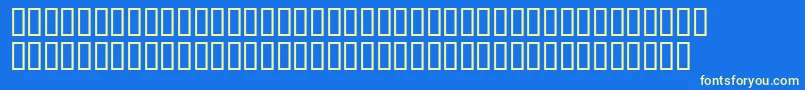 Maudemeadsh Font – Yellow Fonts on Blue Background