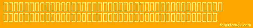 Maudemeadsh Font – Yellow Fonts on Orange Background