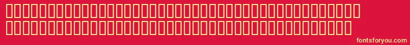 Maudemeadsh Font – Yellow Fonts on Red Background