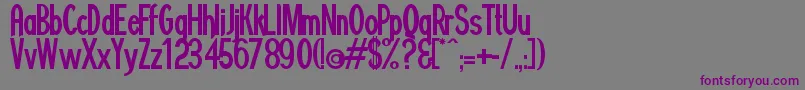 Minguara Font – Purple Fonts on Gray Background