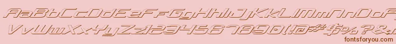 Concielian ffy Font – Brown Fonts on Pink Background