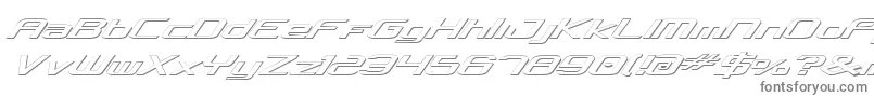 フォントConcielian ffy – 白い背景に灰色の文字