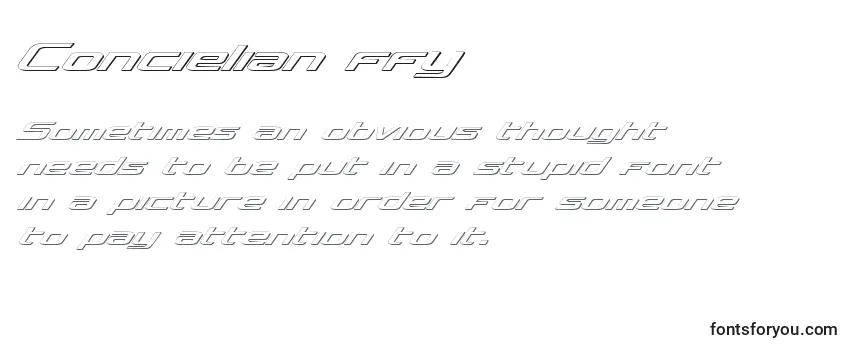 Review of the Concielian ffy Font