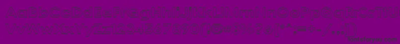 CacophonyOutLoud-fontti – mustat fontit violetilla taustalla