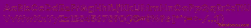 CacophonyOutLoud Font – Brown Fonts on Purple Background