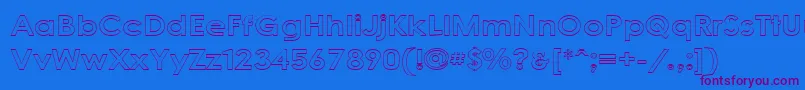 CacophonyOutLoud Font – Purple Fonts on Blue Background