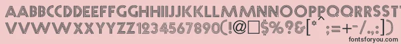 NeonCaps Font – Black Fonts on Pink Background