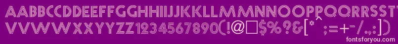 NeonCaps Font – Pink Fonts on Purple Background