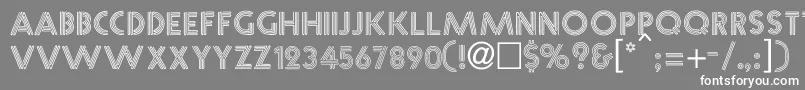 NeonCaps Font – White Fonts on Gray Background