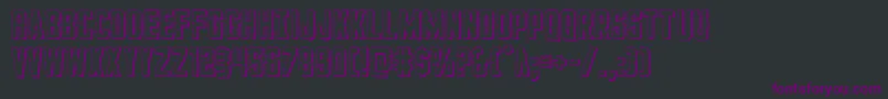 GiIncognito3D Font – Purple Fonts on Black Background