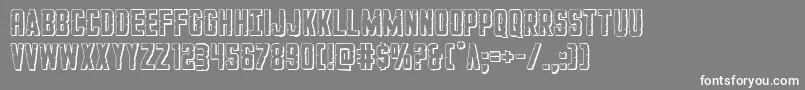 GiIncognito3D Font – White Fonts on Gray Background