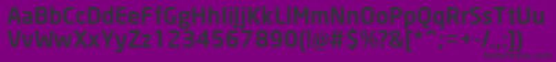 フォントNeoSansCyrMedium – 紫の背景に黒い文字