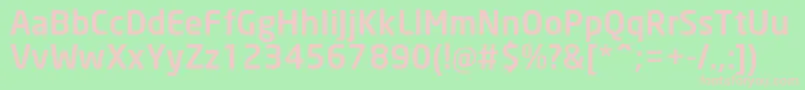 NeoSansCyrMedium Font – Pink Fonts on Green Background