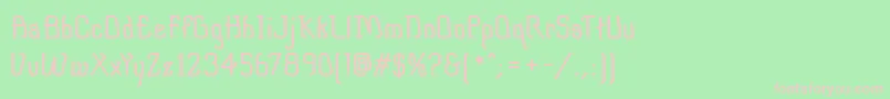 DipperMfDemiBold Font – Pink Fonts on Green Background