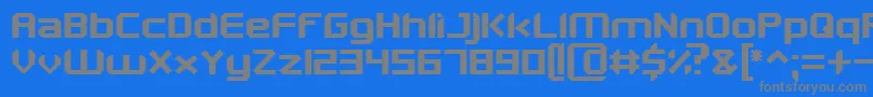 MakenBold Font – Gray Fonts on Blue Background