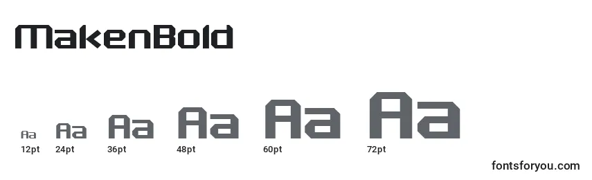 MakenBold Font Sizes