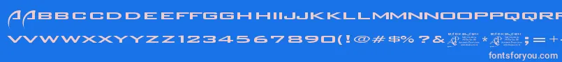 Шрифт Backslash – розовые шрифты на синем фоне