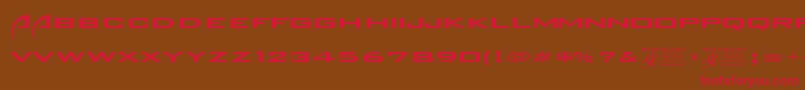 Backslash Font – Red Fonts on Brown Background