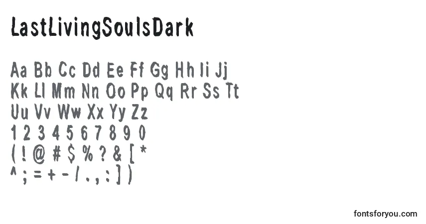 LastLivingSoulsDark Font – alphabet, numbers, special characters