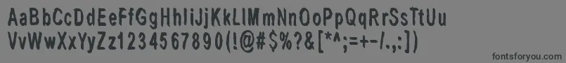 LastLivingSoulsDark Font – Black Fonts on Gray Background