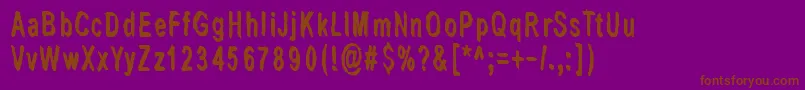 LastLivingSoulsDark Font – Brown Fonts on Purple Background
