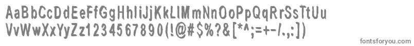 Шрифт LastLivingSoulsDark – серые шрифты на белом фоне