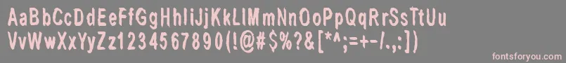 LastLivingSoulsDark Font – Pink Fonts on Gray Background
