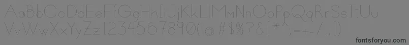 Susanna Font – Black Fonts on Gray Background