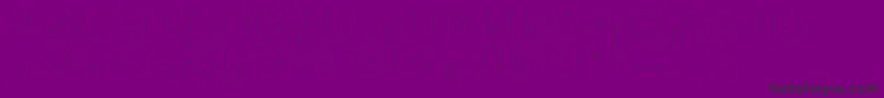 Fonte Susanna – fontes pretas em um fundo violeta