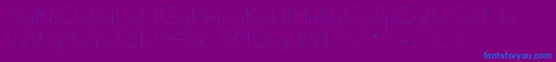 Susanna-Schriftart – Blaue Schriften auf violettem Hintergrund
