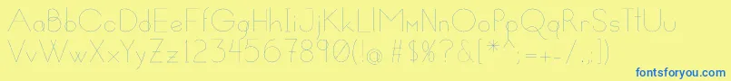 Susanna Font – Blue Fonts on Yellow Background