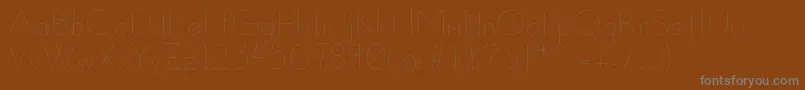 Шрифт Susanna – серые шрифты на коричневом фоне