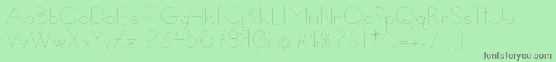 Susanna Font – Gray Fonts on Green Background