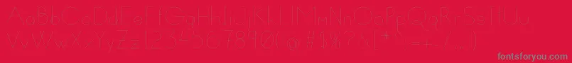 Susanna Font – Gray Fonts on Red Background