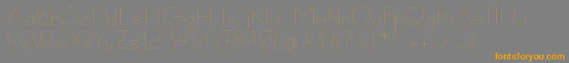 Susanna-Schriftart – Orangefarbene Schriften auf grauem Hintergrund