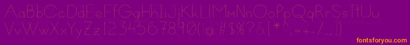 Susanna Font – Orange Fonts on Purple Background