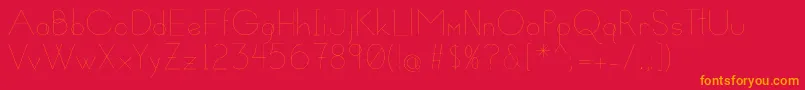 Susanna Font – Orange Fonts on Red Background