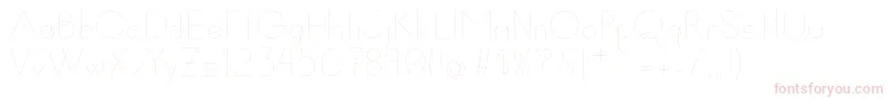 Susanna-Schriftart – Rosa Schriften auf weißem Hintergrund