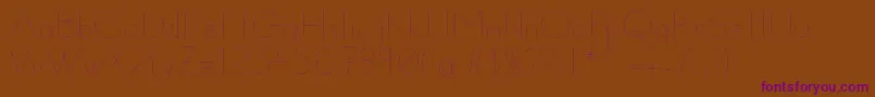 Susanna-Schriftart – Violette Schriften auf braunem Hintergrund