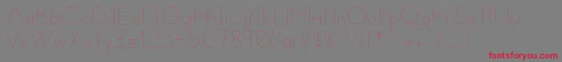 Susanna Font – Red Fonts on Gray Background