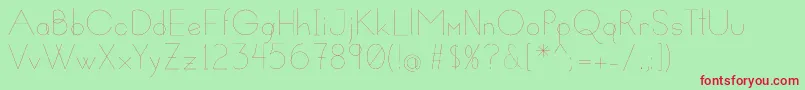 Susanna Font – Red Fonts on Green Background
